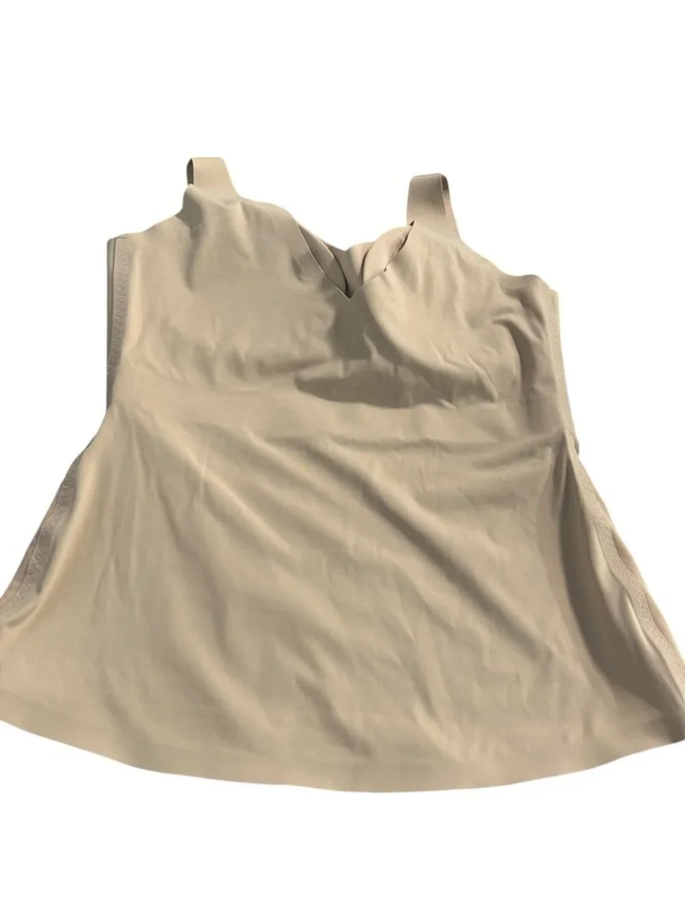 Honeylove LiftWear Cami Shapewear Tank Top Nude Large Padded Support Layer